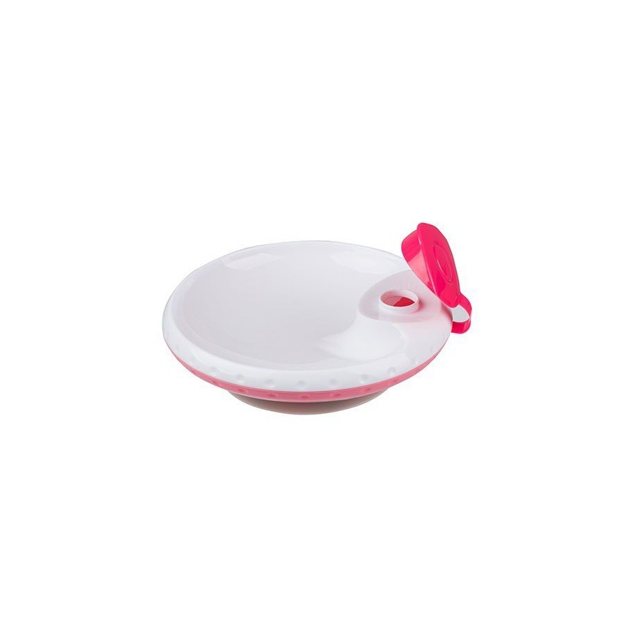 BabyOno cup pink for children and babies with a suction cup