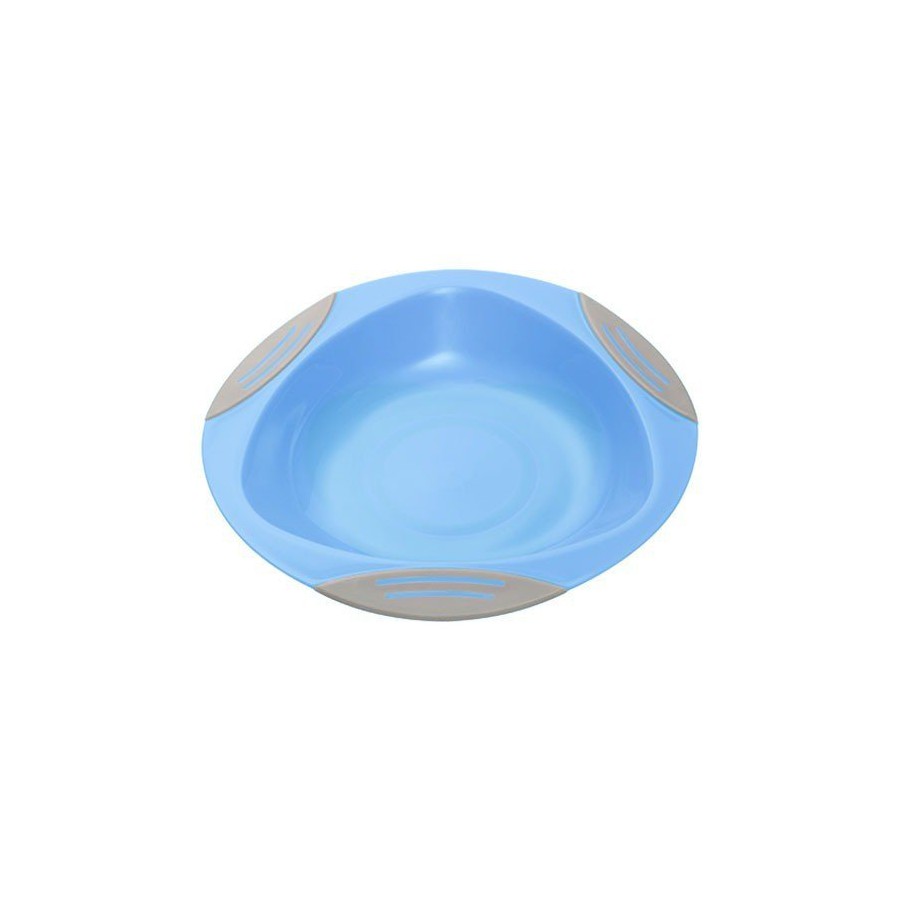 BabyOno Plate for children and babies with suction cup - blue