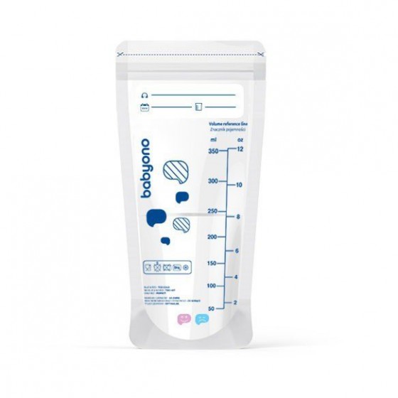 BabyOno 250ml bags for the storage and freezing of food with