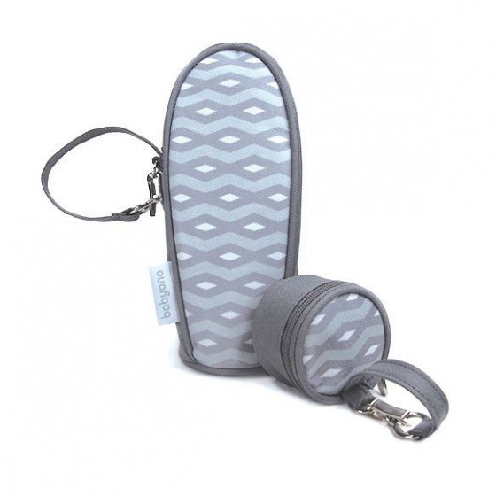 BabyOno Thermo container pacifier + FREE gray