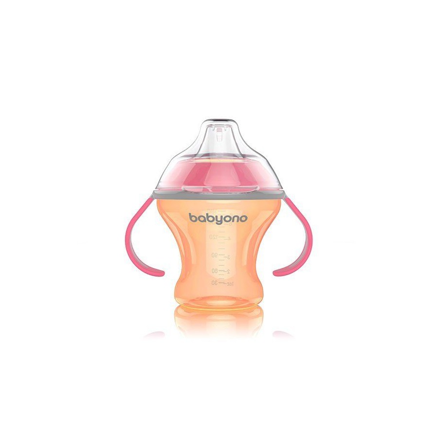 BabyOno spill cup with a soft spout NATURAL NURSING 180ml -