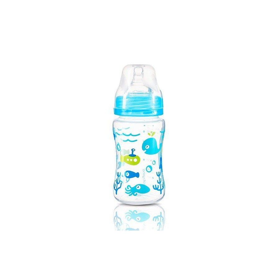 Width-antykolkowa BabyOno Bottle 240ml - Blue