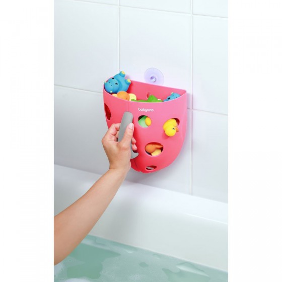 BabyOno container bath toys - pink