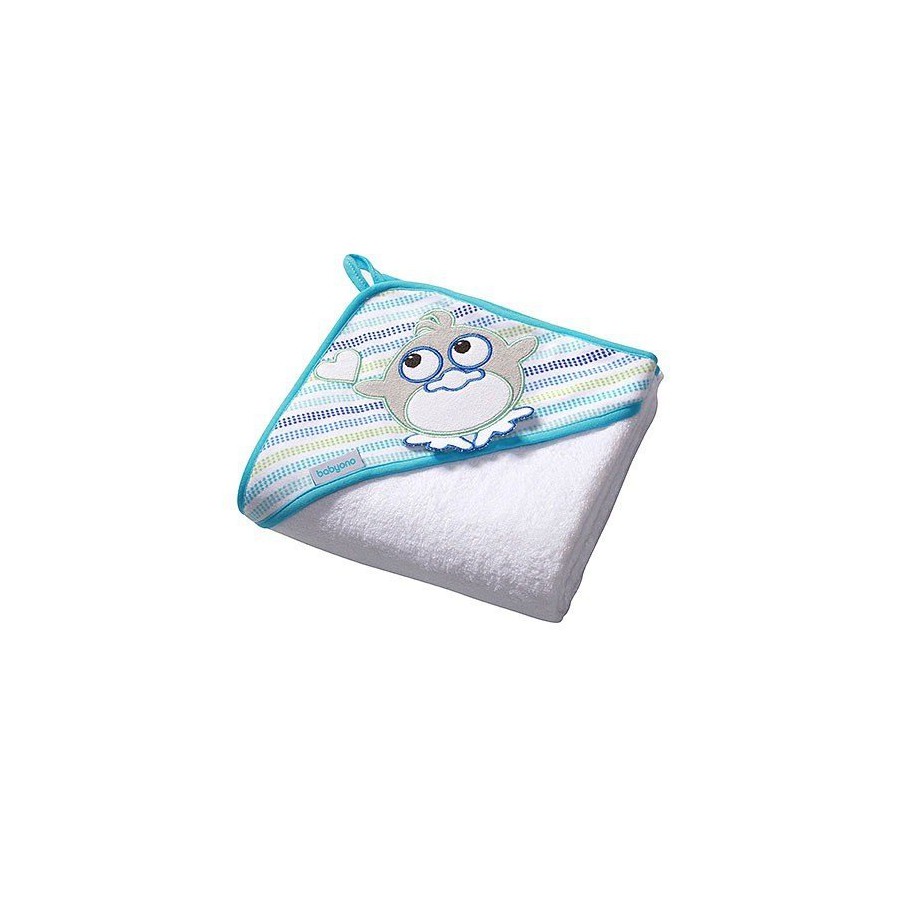 Babyono Okrycie kąpielowe frotte - ręcznik z kapturkiem