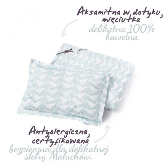 ColorStories - Pillowcases for bedding AQUA WHALES