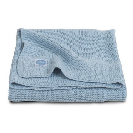Basic knit blanket Jollein Ice Blue 75x100cm
