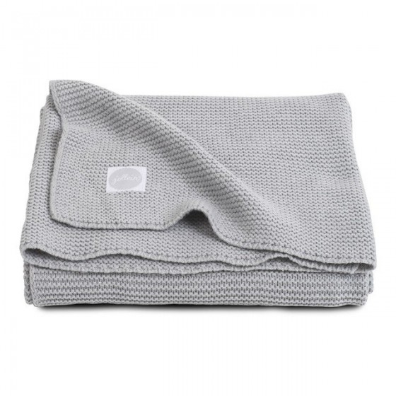 Jollein Koc Basic knit Light grey 75x100cm