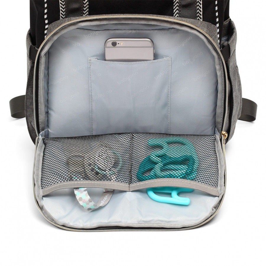 BabyOno backpack for Mom - trolley bag OSLO STYLE - black