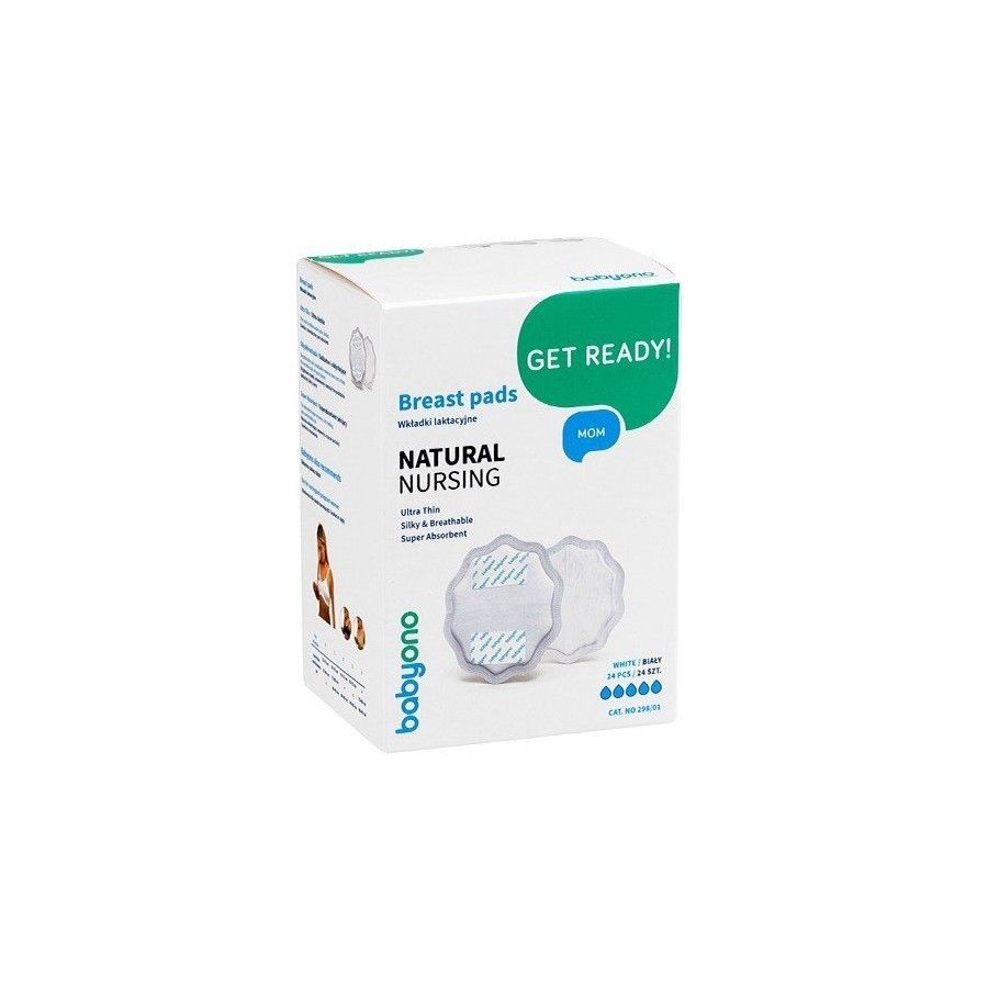 Babyono biele NATURAL NURSING prsné vložky 24 ks