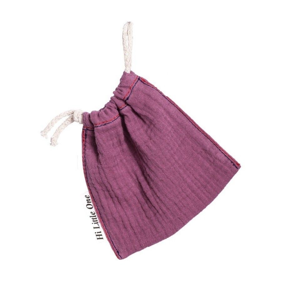 Hi Little One - woreczek na smoczek muslin pacifers bag Lavender