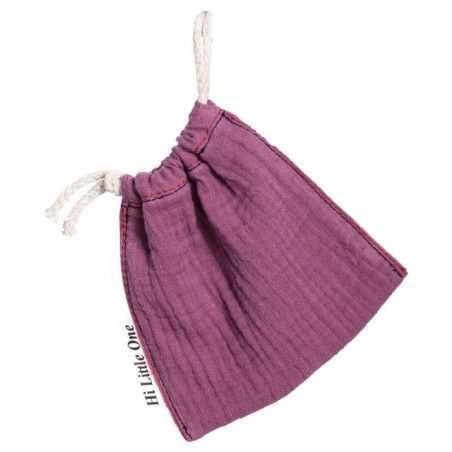 Hi Little One - Schnullerbeutel Muslin Piasiferers Tasche Lavendel
