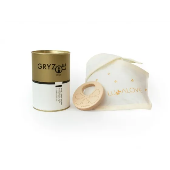 LULLALOVE GRYZOLE MAPLE TEETHING With scarf