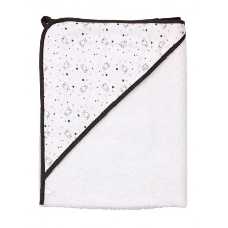 Bebe-Jou A soft Miffy towel with a hood