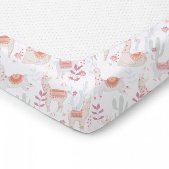 ColorStories - sheet to bed 120 / 60cm - Llamas