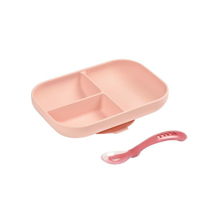 Beaba set of vessels with triple silicone plate with a suction