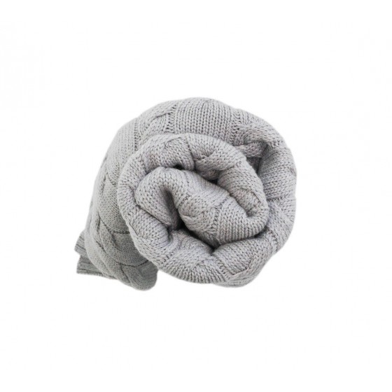 LULLALOVE merino wool blanket GRAY