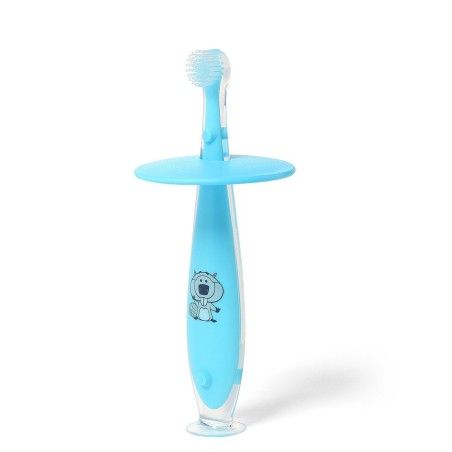 Papoušek Bezpečná zubní kartáček 6m+ - Modrá