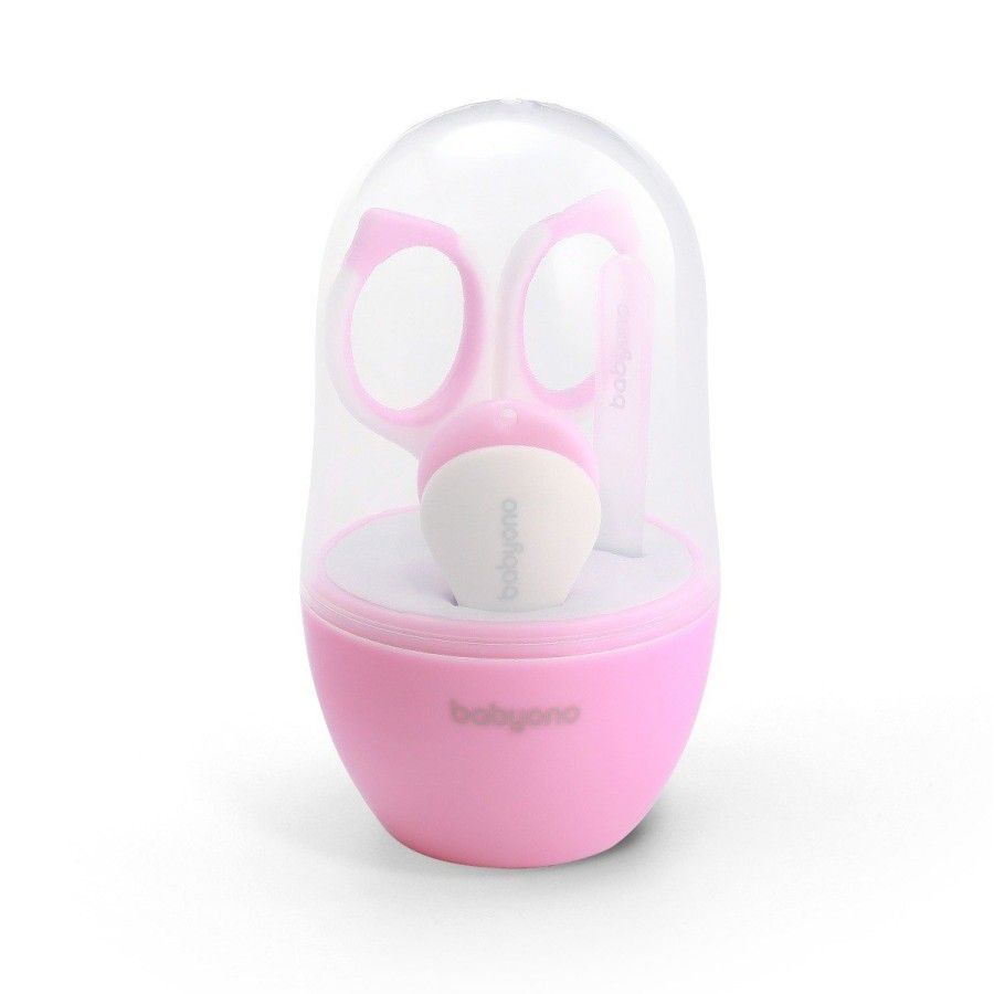 Babyono Set per la cura delle unghie per bambini e neonati ROZ