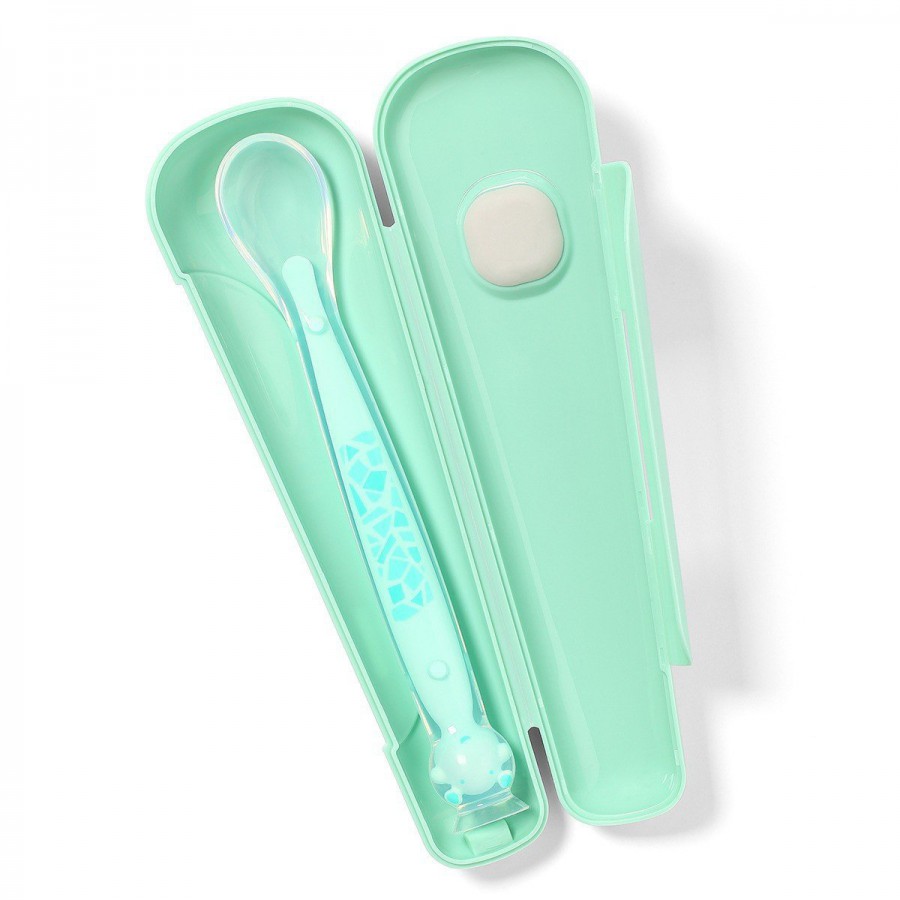 BabyOno spoon with suction cup - Green M