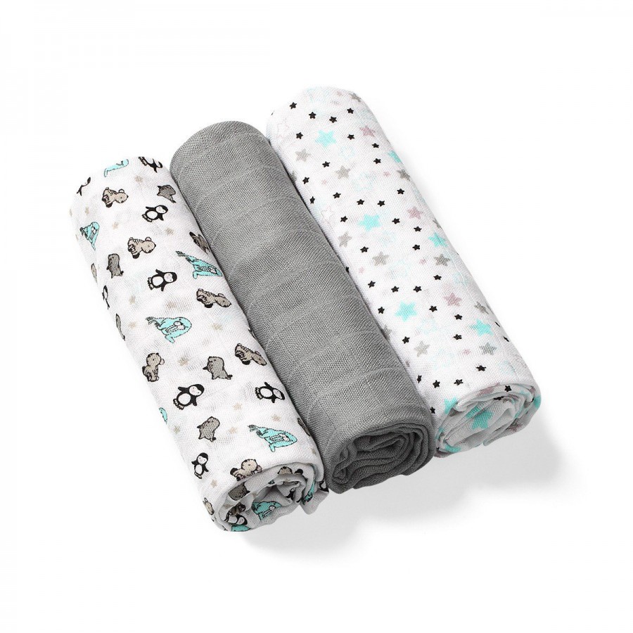 BabyOno natural bamboo fiber diaper organic. Grey