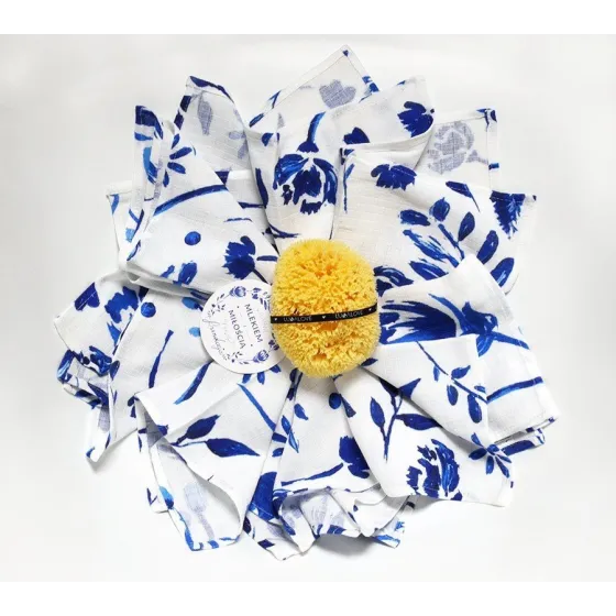 LULLALOVE HONEYCOMB SMALL MARINE SPONGE WASHER AND LAND OF MILK