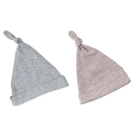 SLEEPEE cap KRASNAL 2-PACK LIGHT GRAY / ROZ 0-2 MONTHS