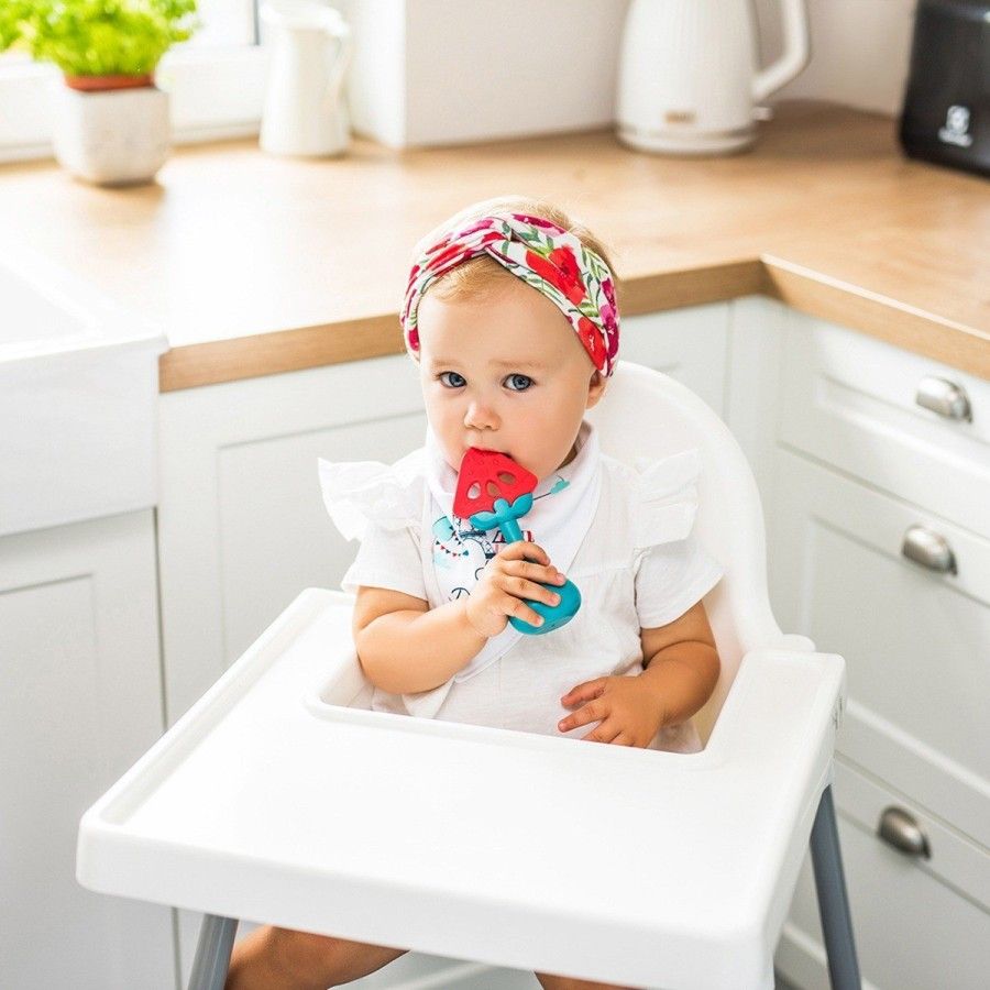 Babyono Edukacyjny gryzak z grzechotką TASTY WATERMELON