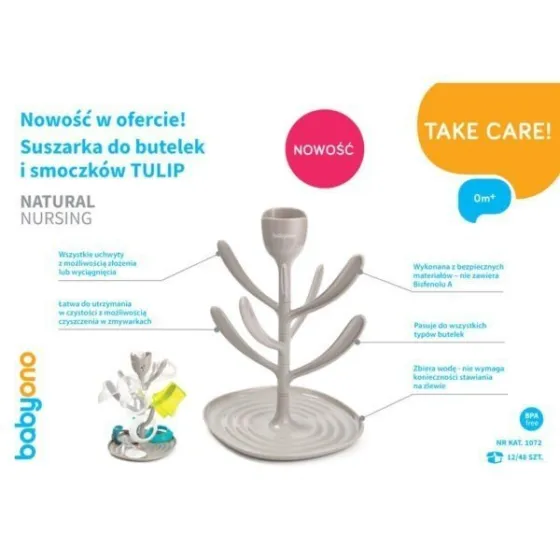 BabyOno Universal Satellite bottles and teats TULIP