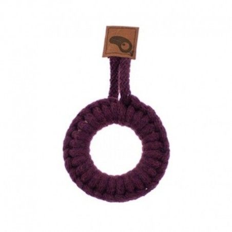 Hi Little One - Hryzátko z dreva a bavlny Ring Teether