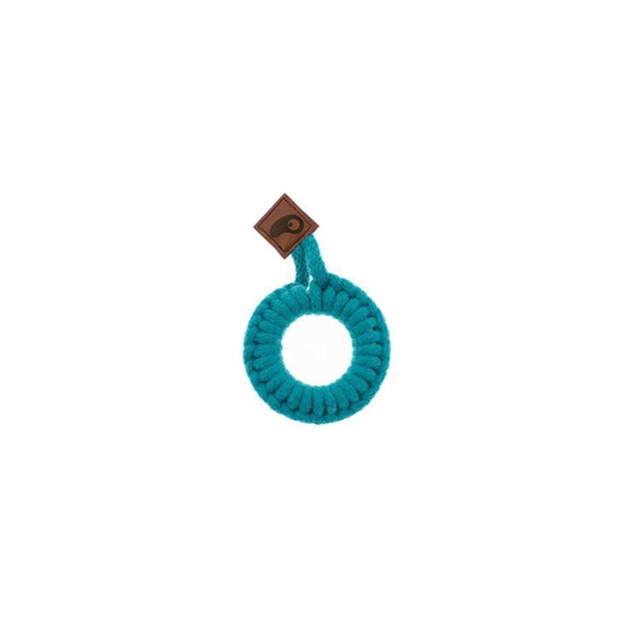Hi Little One - gryzak sznurkowy Ring Teether wood and cotton
