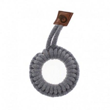 Hi, Little One - String Ring teether teether wood and cotton Gray