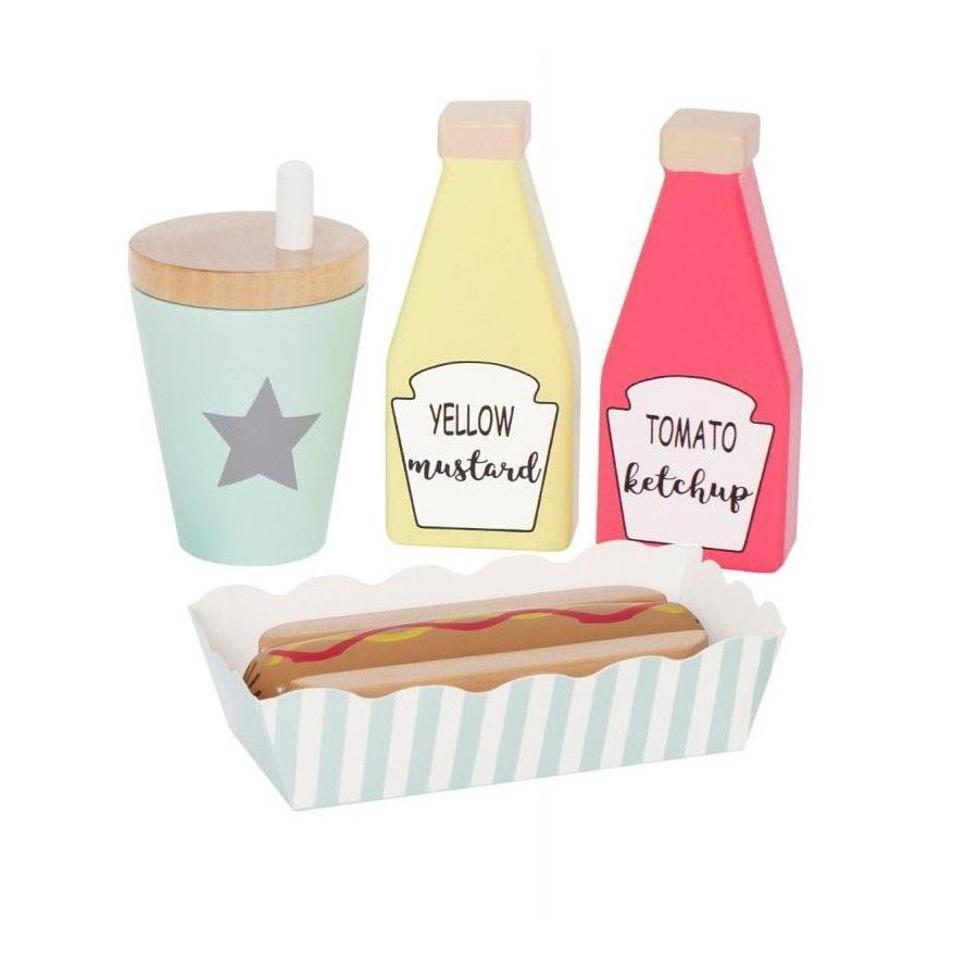 Jabadabado wooden set of hot dogs