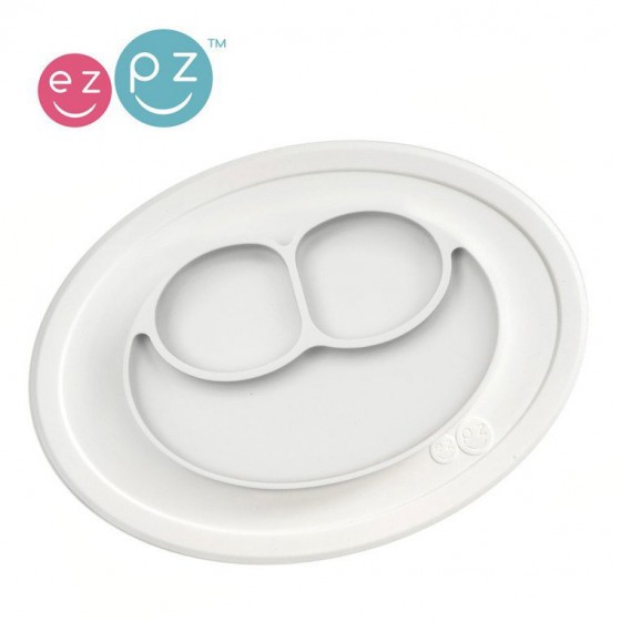 EZPZ silicone plate washer small 2in1 Mini Matt White
