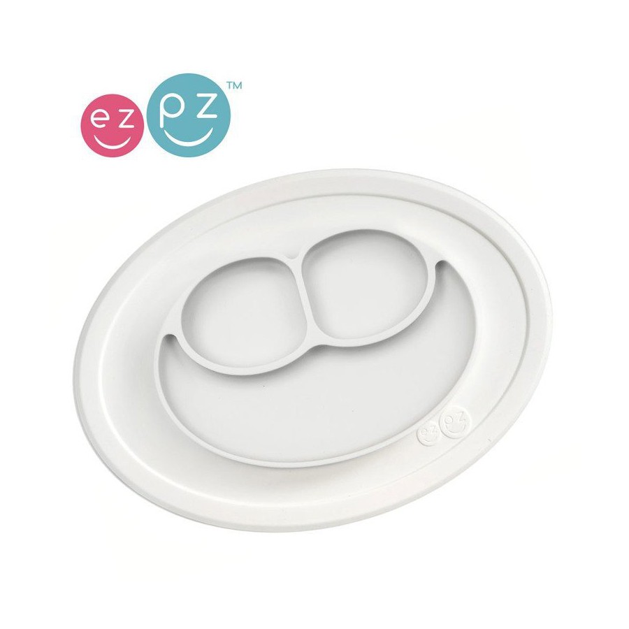 EZPZ silicone plate washer small 2in1 Mini Matt White