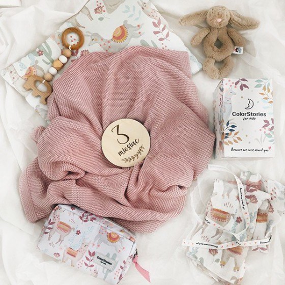 ColorStories - Bamboo Blanket M - hazy roses