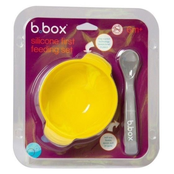 B.BOX CIOTOLA IN SILICONE CON CUCCHIAIO SORBETTO AL LIMONE