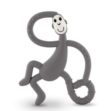 Matchstick Monkey Dancing Grey Terapeutyczny Gryzak Masujacy ze Szczoteczka
