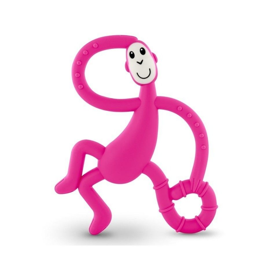 Matchstick Monkey Рожевий терапевтичний масажний прорізувач із