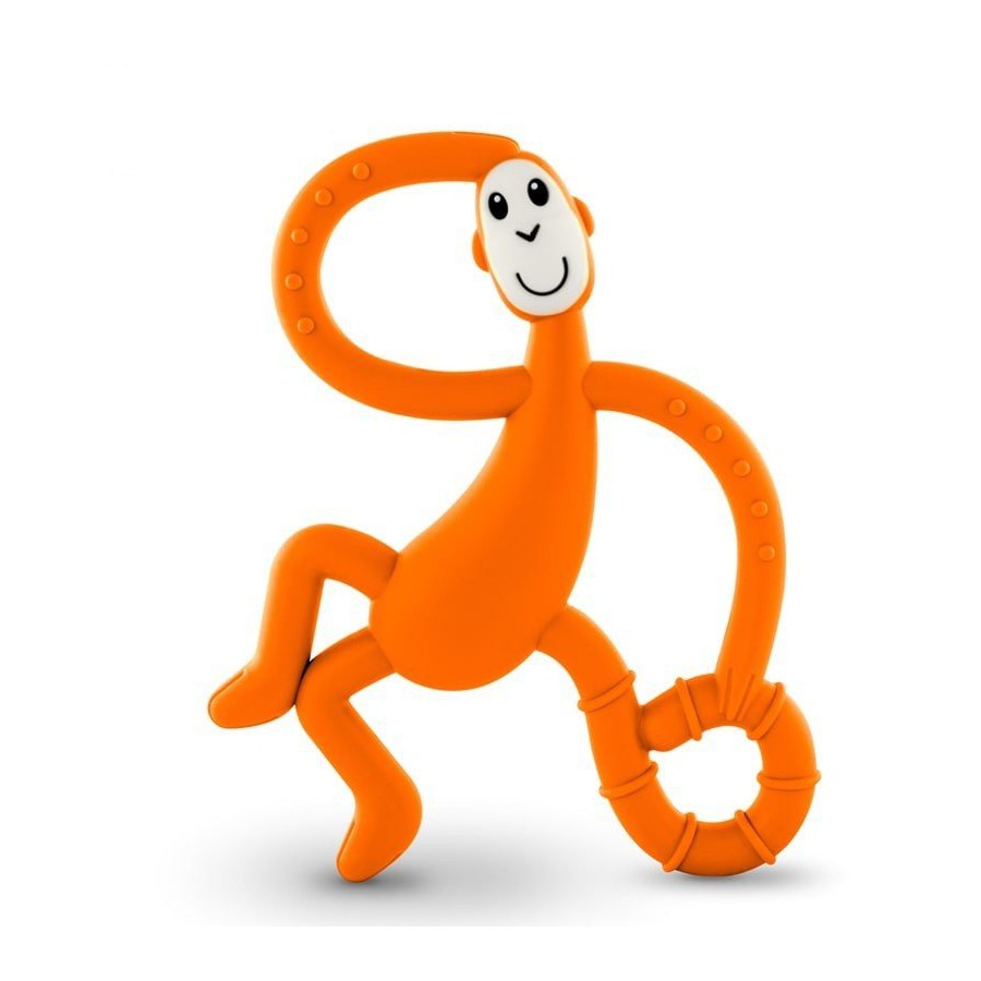 Matchstick Monkey Dancing Orange Terapeutyczny Gryzak Masujacy