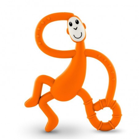 Matchstick Monkey Dancing Orange Terapeutyczny Gryzak Masujacy ze Szczoteczka