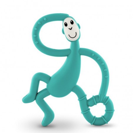 Matchstick Green Monkey Dancing Teether therapeutic massage with brush
