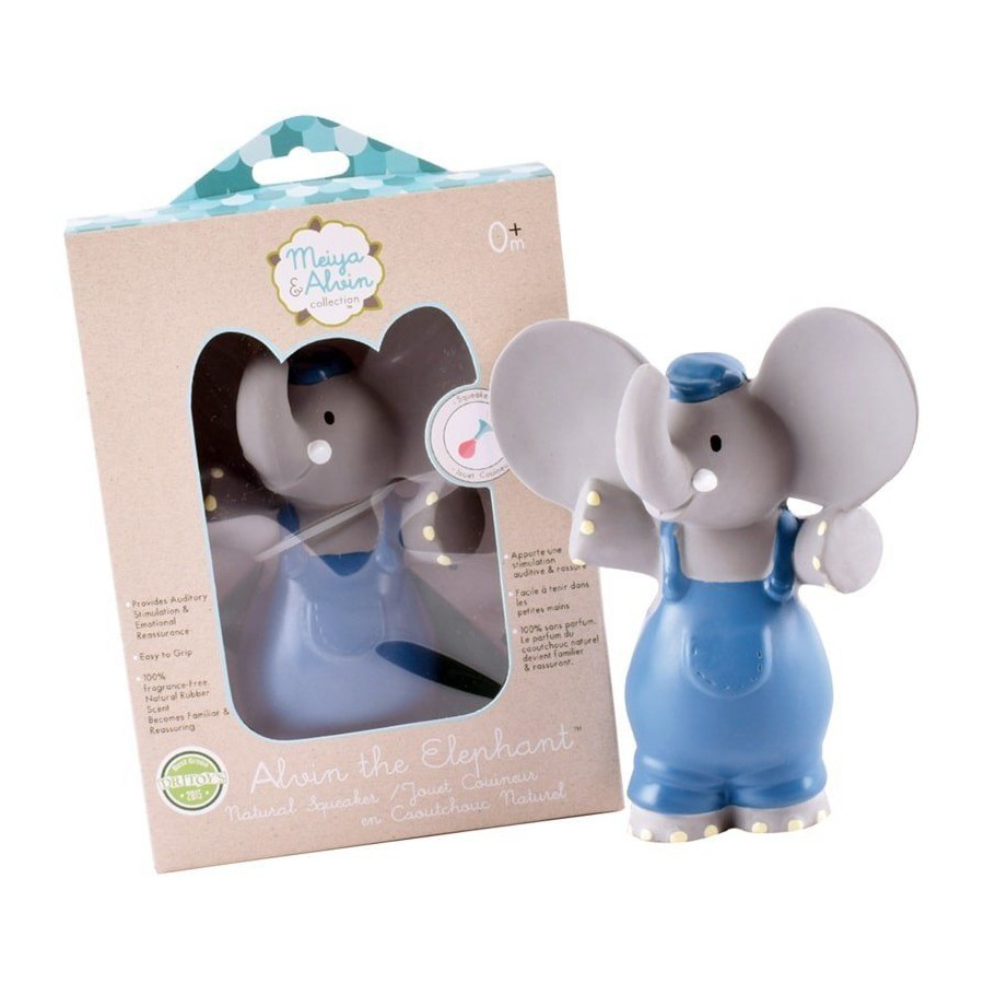 Meiya & Alvin - Alvin Elephant Organic Rubber Squeaker
