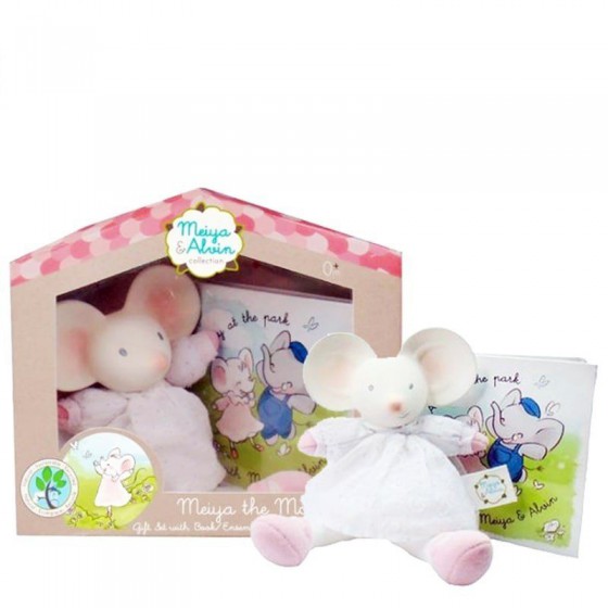 Meiya & Alvin - Meiya Mouse Mini Deluxe Teether Gift Set mit Buch