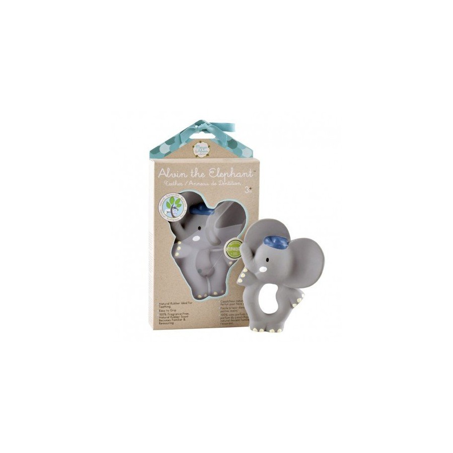 Meiya & Alvin - Alvin Elephant Organic Rubber teether