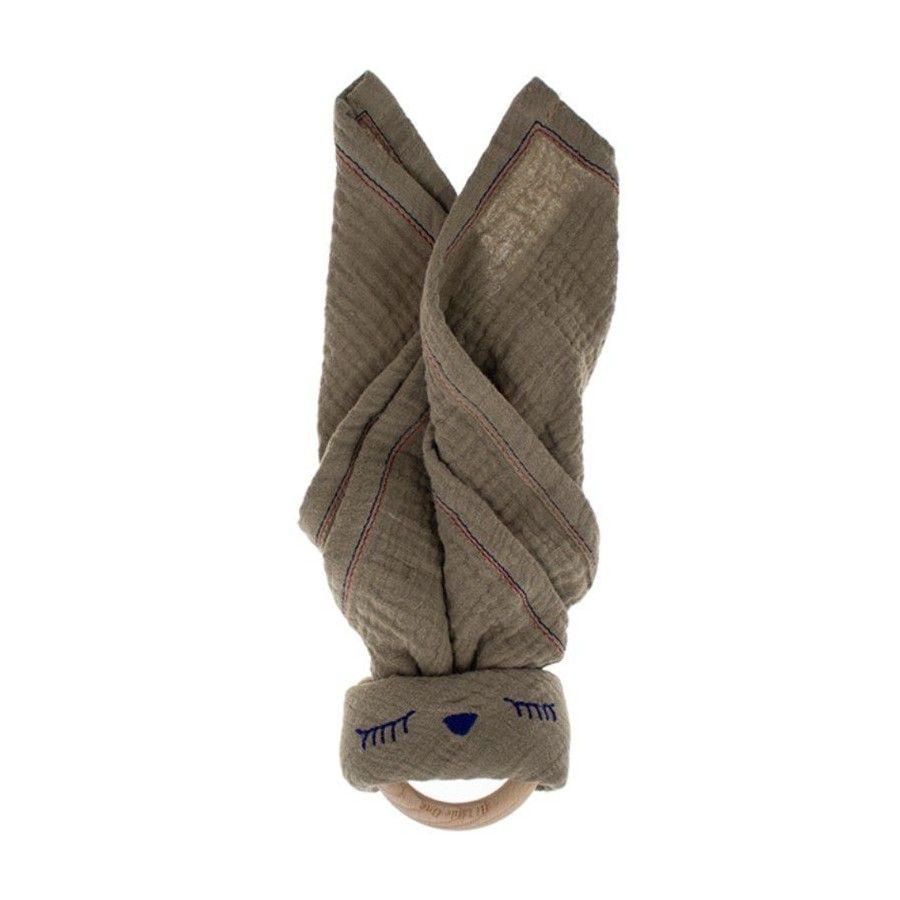 Hi, Little One - cuddly muslin teething Sleepy Bunny muslin