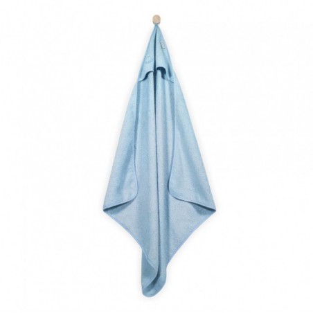 Jollein Weiches Handtuch mit Kapuze, 75 x 75 cm, Blau
