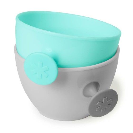 Skip Hop Un ensemble de bols Easy-GrabGrey/Soft Teal