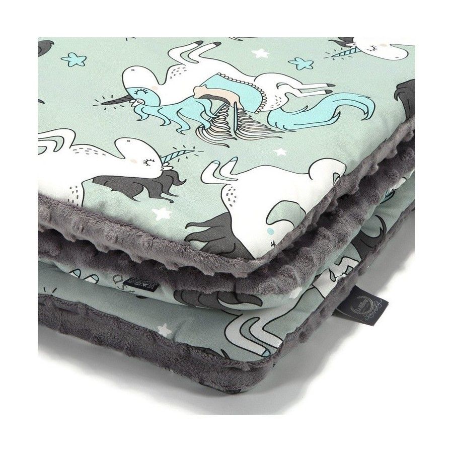 La Millou Meleg Kocycy Minky - L - Unicorn Rainbow Knight Gray