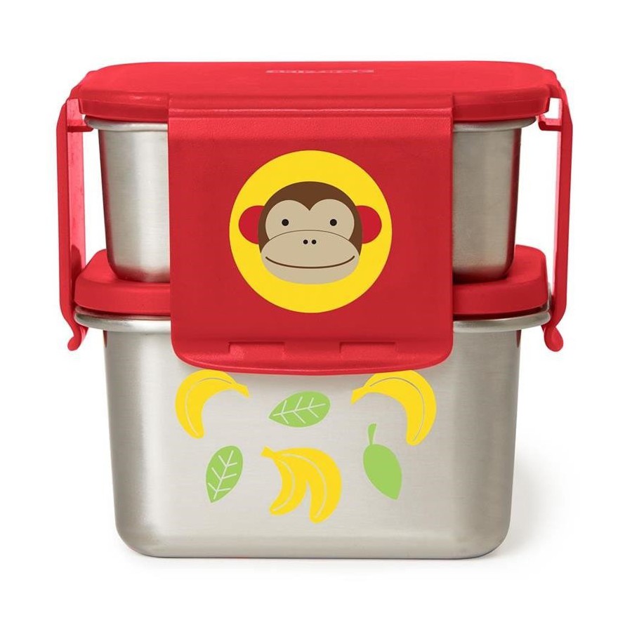 Skip Hop Monkey steel lunchbox