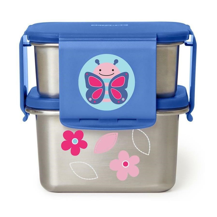 Skip Hop steel lunchbox butterfly